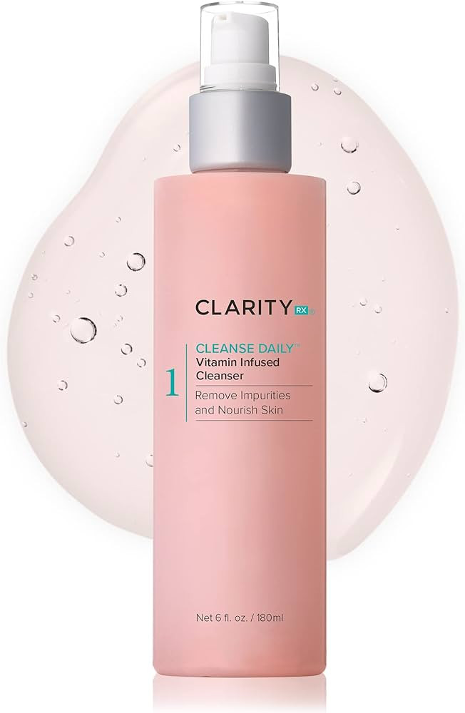 ClarityRx Cleanse Daily Vitamin-Infused Face Wash, Natural Plant-Based Moisturizing Facial Cleans... | Amazon (US)