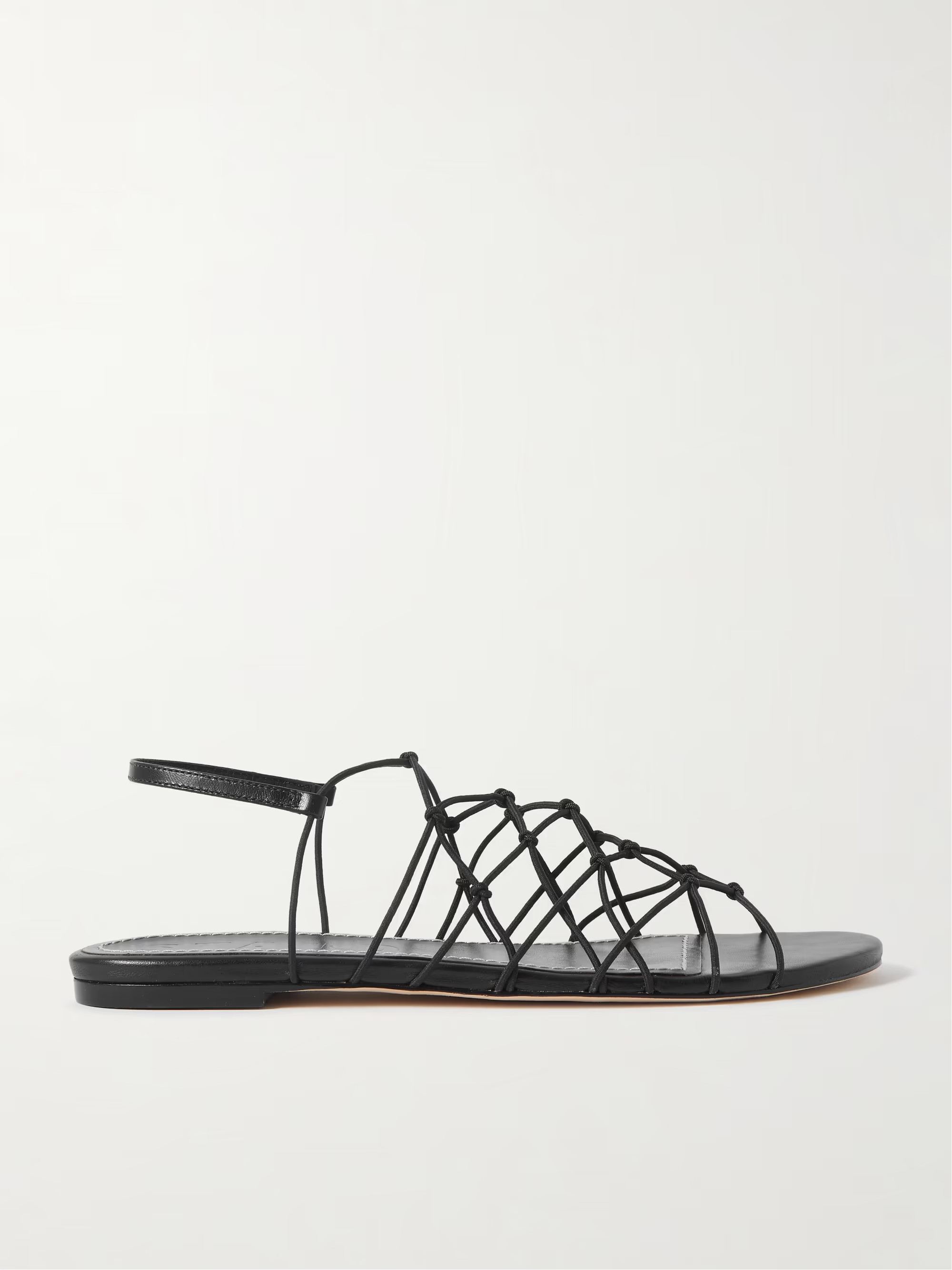 Gio knotted elastic and leather sandals | NET-A-PORTER (UK & EU)