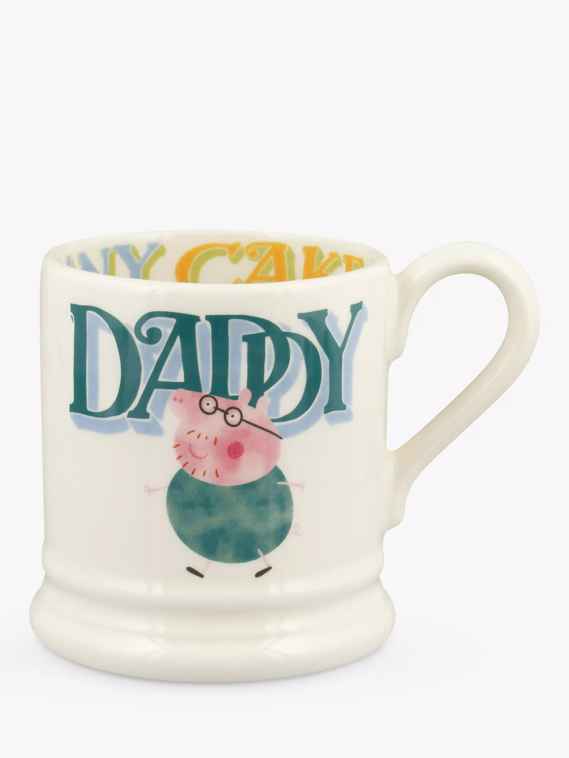 Emma BridgewaterPeppa Pig 'Daddy' Half Pint Mug, 300ml, Blue/Multi | John Lewis (UK)