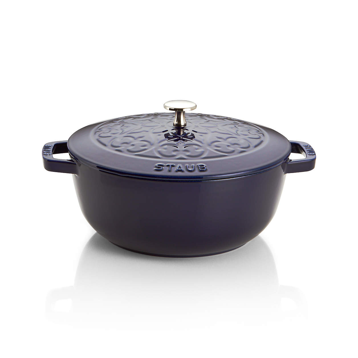 Staub 3.75-Qt. Grenadine Essential French Oven + Reviews | Crate & Barrel | Crate & Barrel