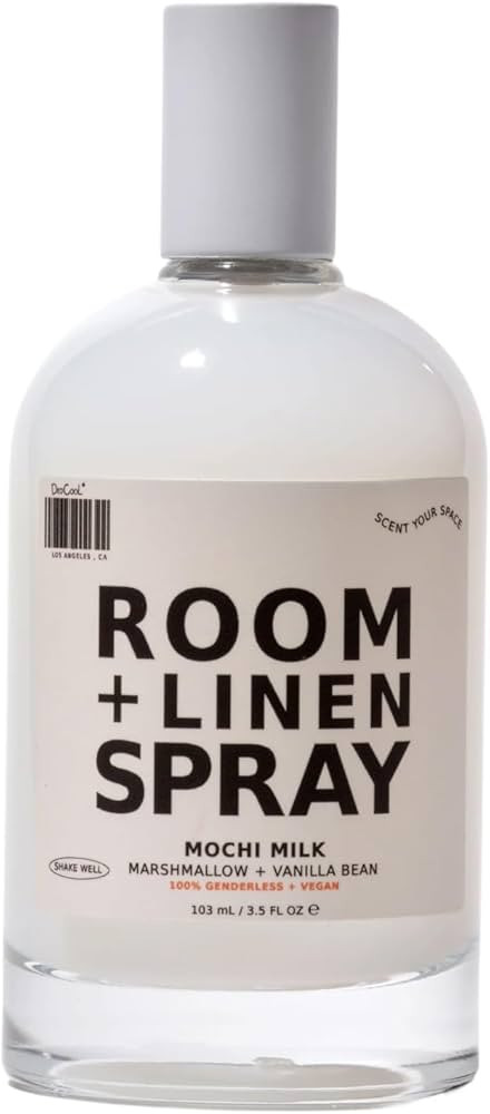 DedCool Room + Linen Spray in Mochi Milk | Natural Fabric & Linen Spray | Non-Toxic, Essential Oi... | Amazon (US)