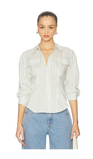 HEARTLOOM Darling Shirt in Ivory. - size S | Revolve Clothing (Global)