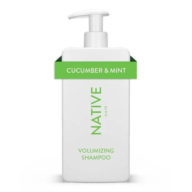 Native Volumizing Shampoo, Cucumber & Mint, Sulfate & Paraben Free, 16.5 oz - Walmart.com | Walmart (US)