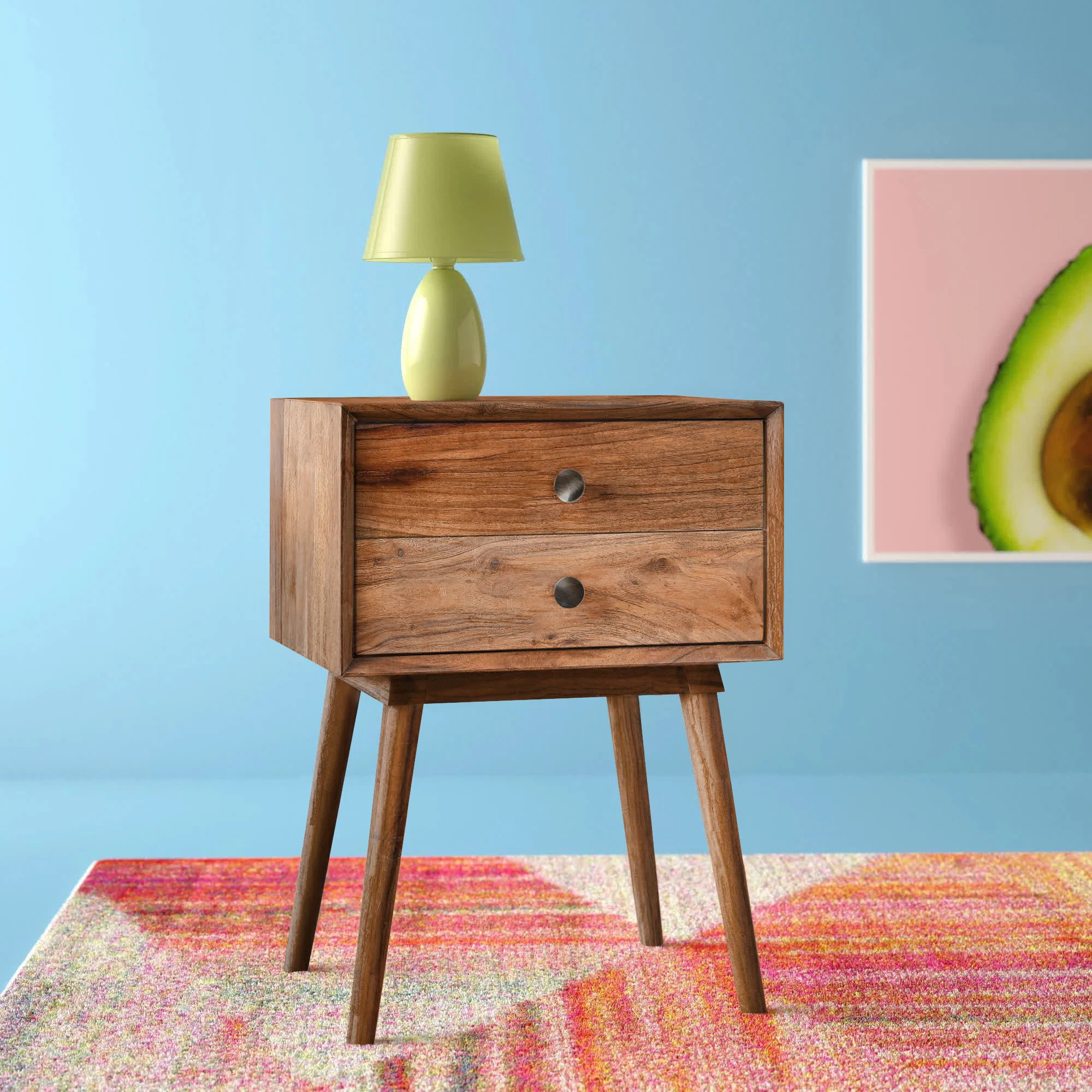 Alana 17.7'' W Solid Wood Nightstand | Wayfair North America