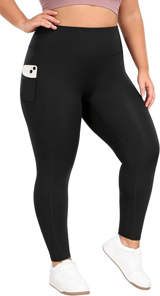Heathyoga X-6XL Plus Size Leggings for Women with Pockets Tummy Control Plus Size Yoga Pants High... | Amazon (US)