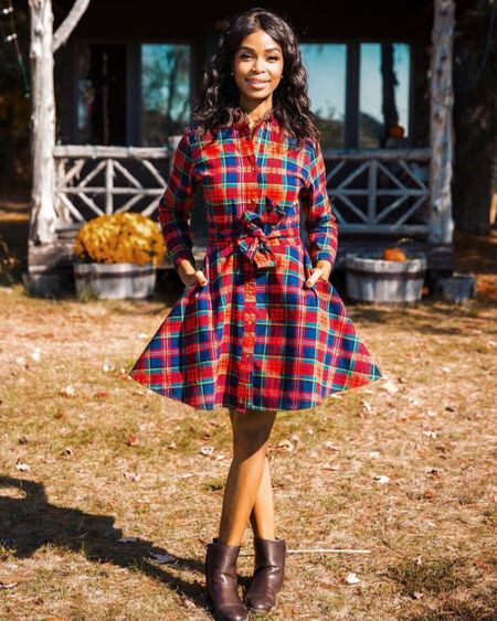 This KJP flannel dress is perfect for the fall and holiday season. The perfect outfit for all of your favorite autumnal activities 🍁🍂🍄


#flanneldress #falldresses #tommyhilfiger #tommyhilfigerboots #leatherboots #fallootd#ootd #fallwardrobe #fallfavorites


#LTKstyletip #LTKSeasonal #LTKsalealert