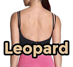 Aoxjox Women's Workout Sports Bras Fitness Padded Backless Yoga Crop Tank Top Twist Back Cami | Amazon (US)