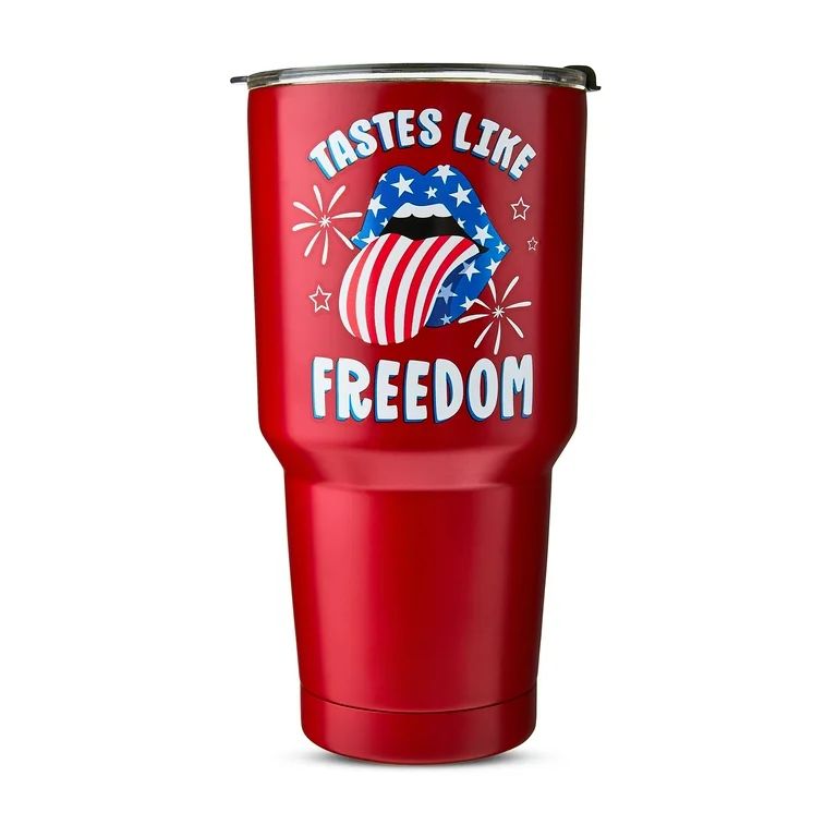 Patriotic, Red, Tastes like Freedom Tumbler, 7.8 inch, Way to Celebrate - Walmart.com | Walmart (US)