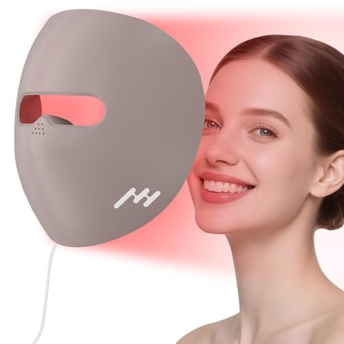 Hottoerak Red Light Mask, 660nm Red Light & 850nm Near-Infrared LED Face Light with 240 Chips for Travelling and Home Use (Purple) | Amazon (CA)