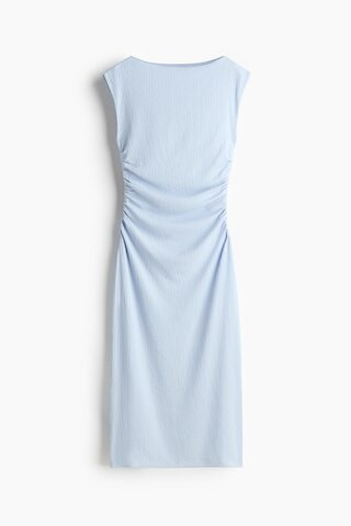 H & M - Cap-Sleeved Crinkled Dress - Light Blue | H&M (US + CA)