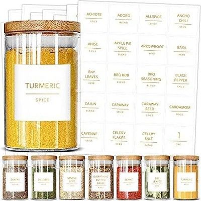 Talented Kitchen 184 Pack Spice Jar Labels, Stickers for Kitchen Pantry Seasoning & Herb Rack Org... | Target
