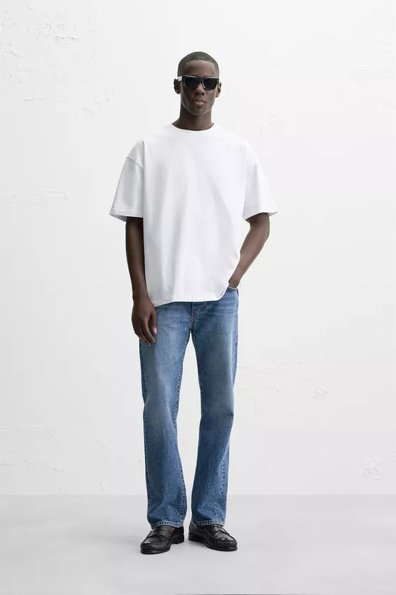 BASIC HEAVYWEIGHT T-SHIRT | Zara UK
