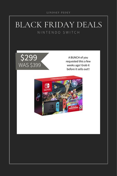 Nintendo switch is $100 off! Going FAST! 

Black Friday, cyber Monday, gifts for him, gifts for teens, gift guide, gifts for kids, Walmart, holiday, Christmas gifts, gift ideas 

#LTKGiftGuide #LTKCyberweek #LTKsalealert