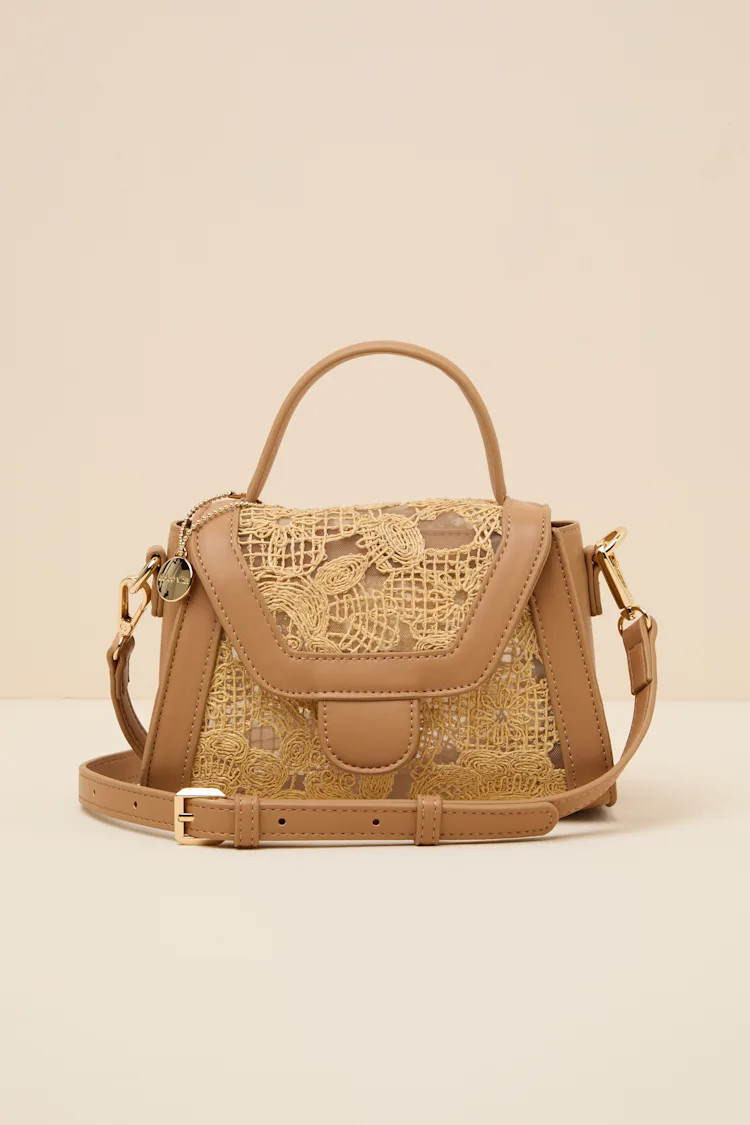 Tansy Natural Woven Raffia Mini Crossbody Handbag | Lulus