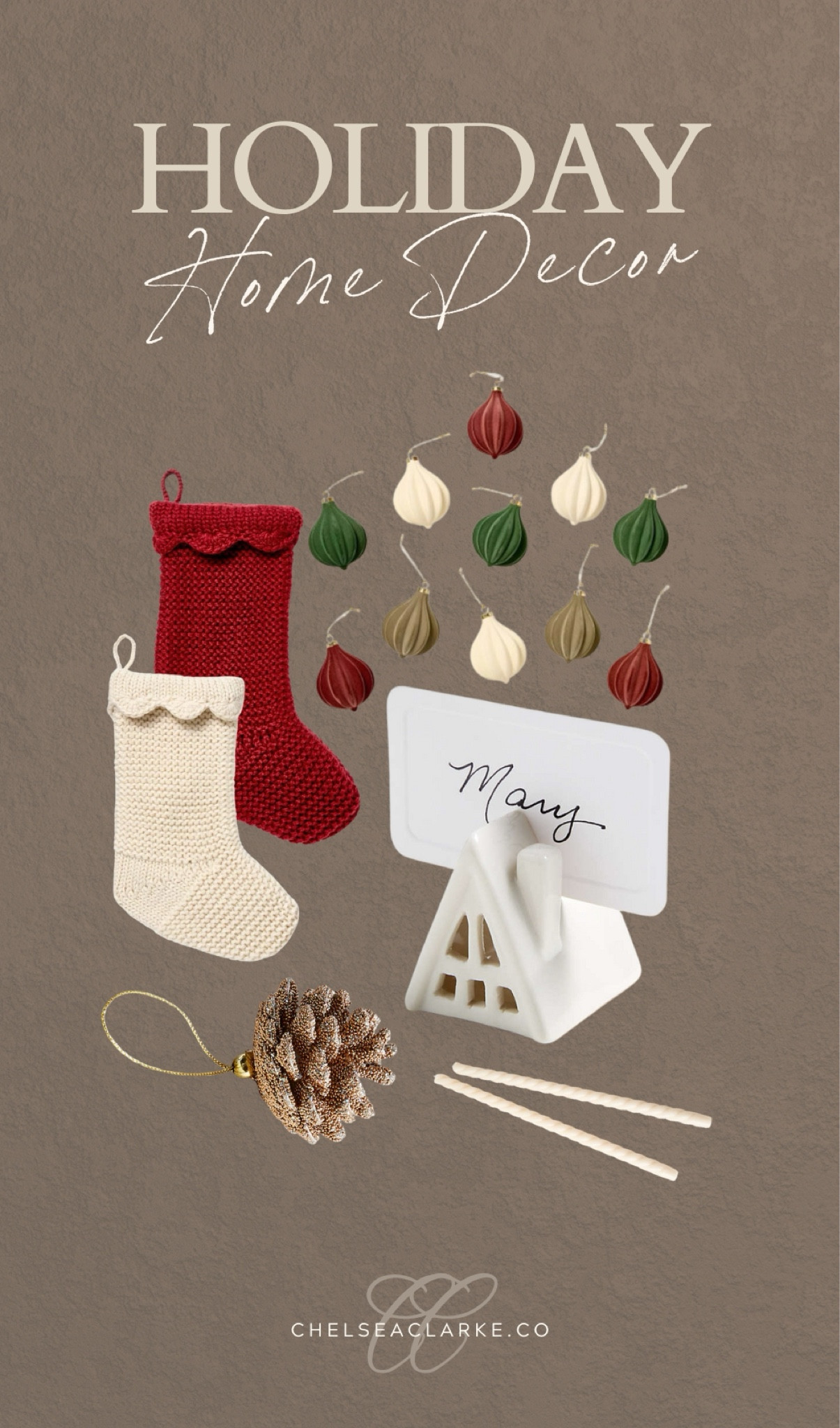 Simple Christmas Decor for a Cozy Christmas. Less can be so much more when it comes to holiday decorating. If you’re looking for simple Christmas decor that feels chic and cozy, you’re in the right place. Pinecones, ceramic Holiday decor and simple stockings and tree ornaments is all you need. For a simple but impactful touch, string warm white fairy lights along your mantle or bookshelves and let the glow speak for itself. A single, large vase filled with winter greenery like eucalyptus or holly branches can be a stunning centerpiece on your dining table or coffee table. With these simple Christmas decor tips, your home will feel festive without the fuss, proving that a little can truly go a long way. 

📌 Follow for more cozy home decor ideas!

#LTKHome #LTKSeasonal #LTKHoliday