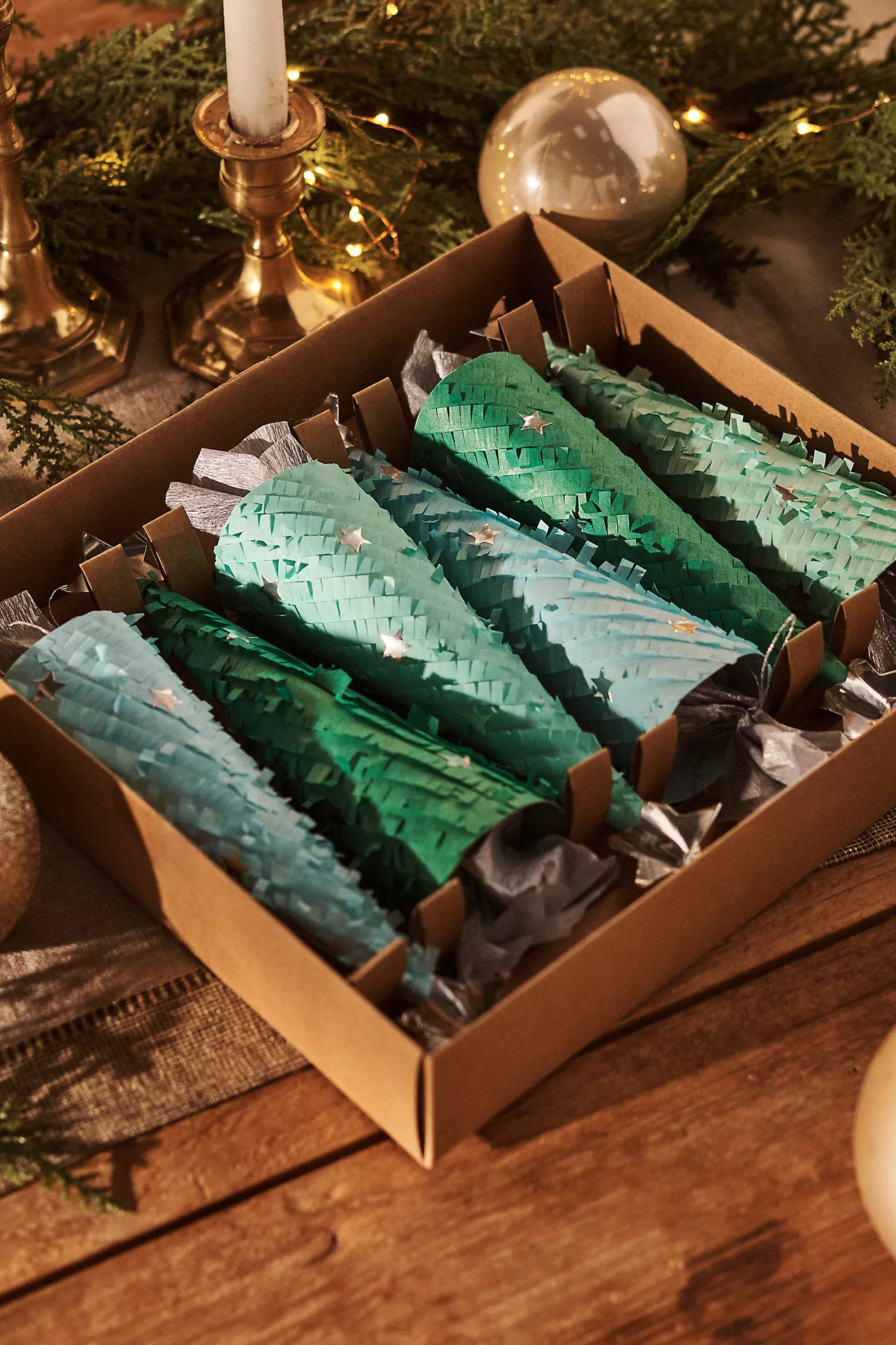 Evergreen Tree Crackers, Set of 6 | Anthropologie (US)