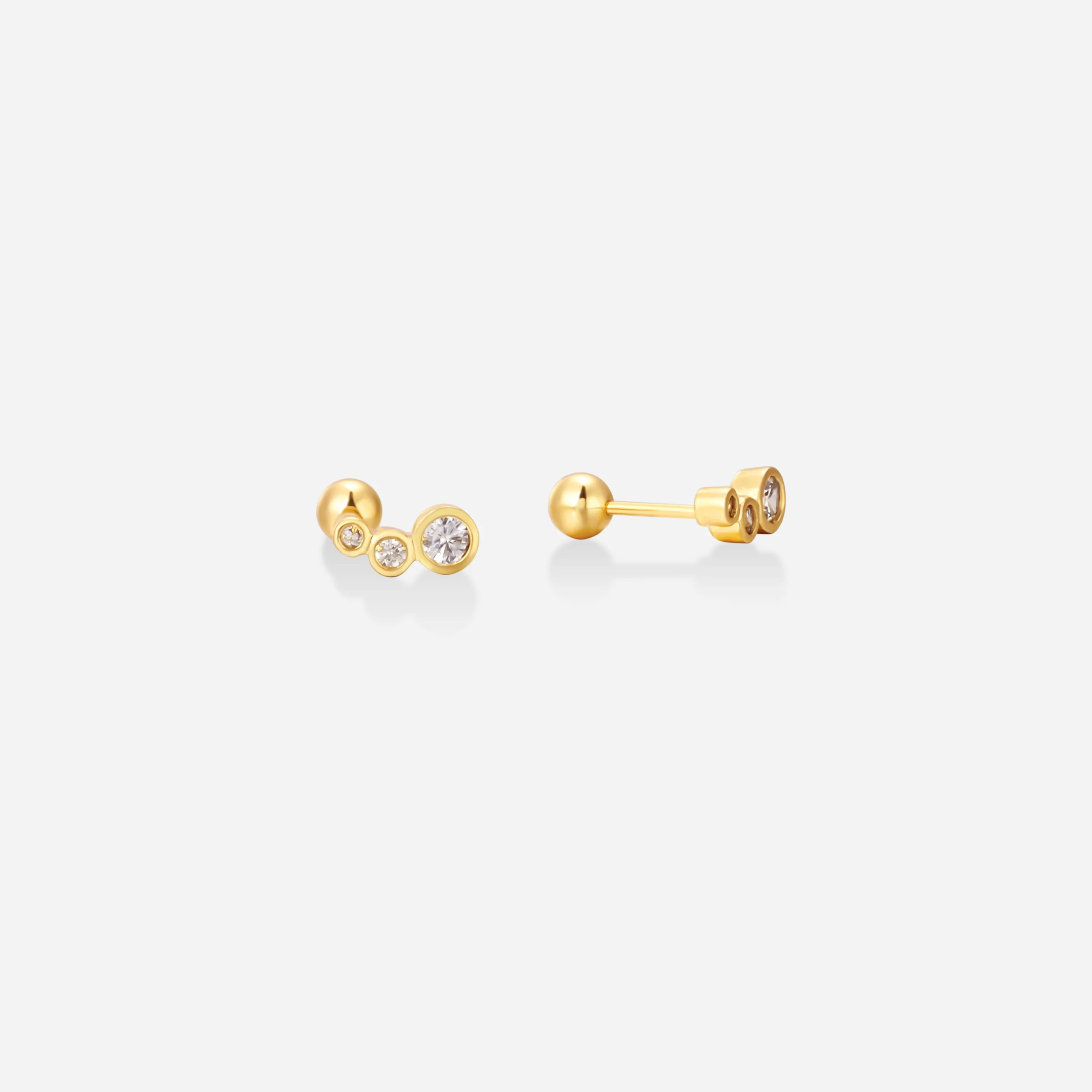 Gold Twinkle Studs | Victoria Emerson
