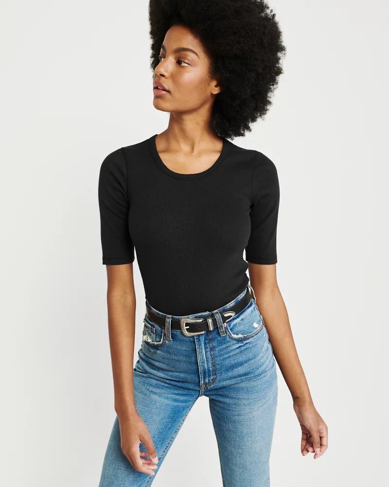 Half-Sleeve Top | Abercrombie & Fitch US & UK
