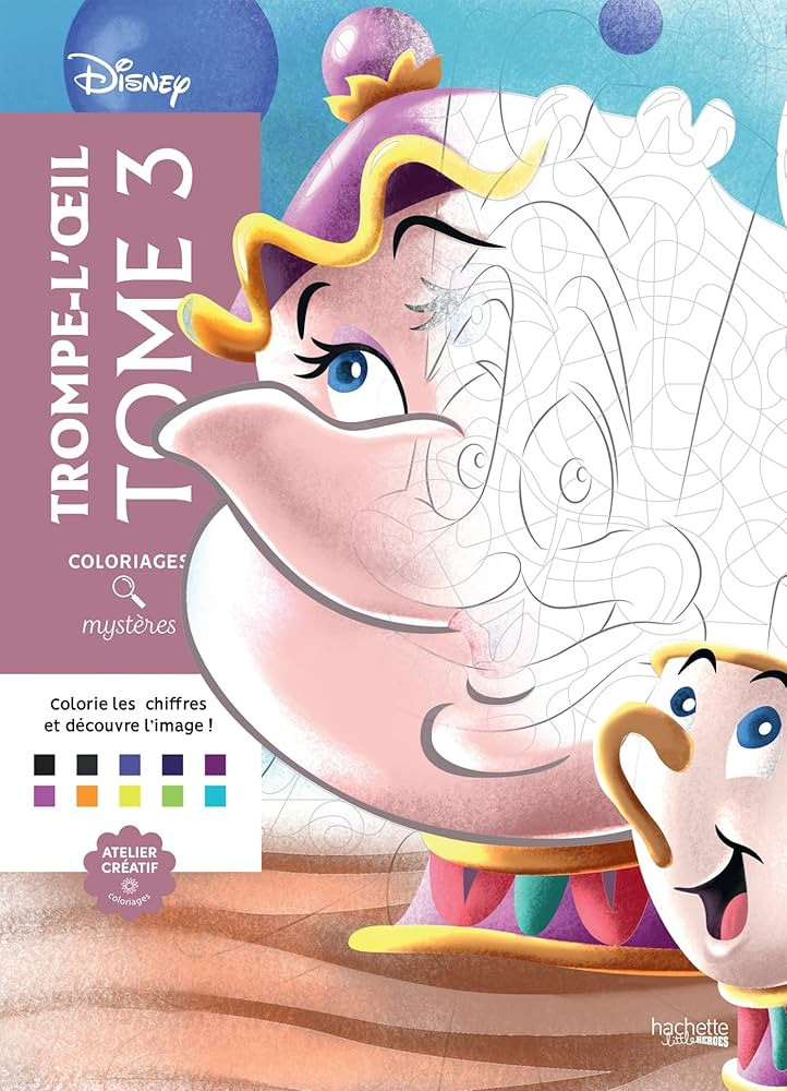 Coloriages mystères Disney - Trompe l'oeil Tome 3 | Amazon (US)