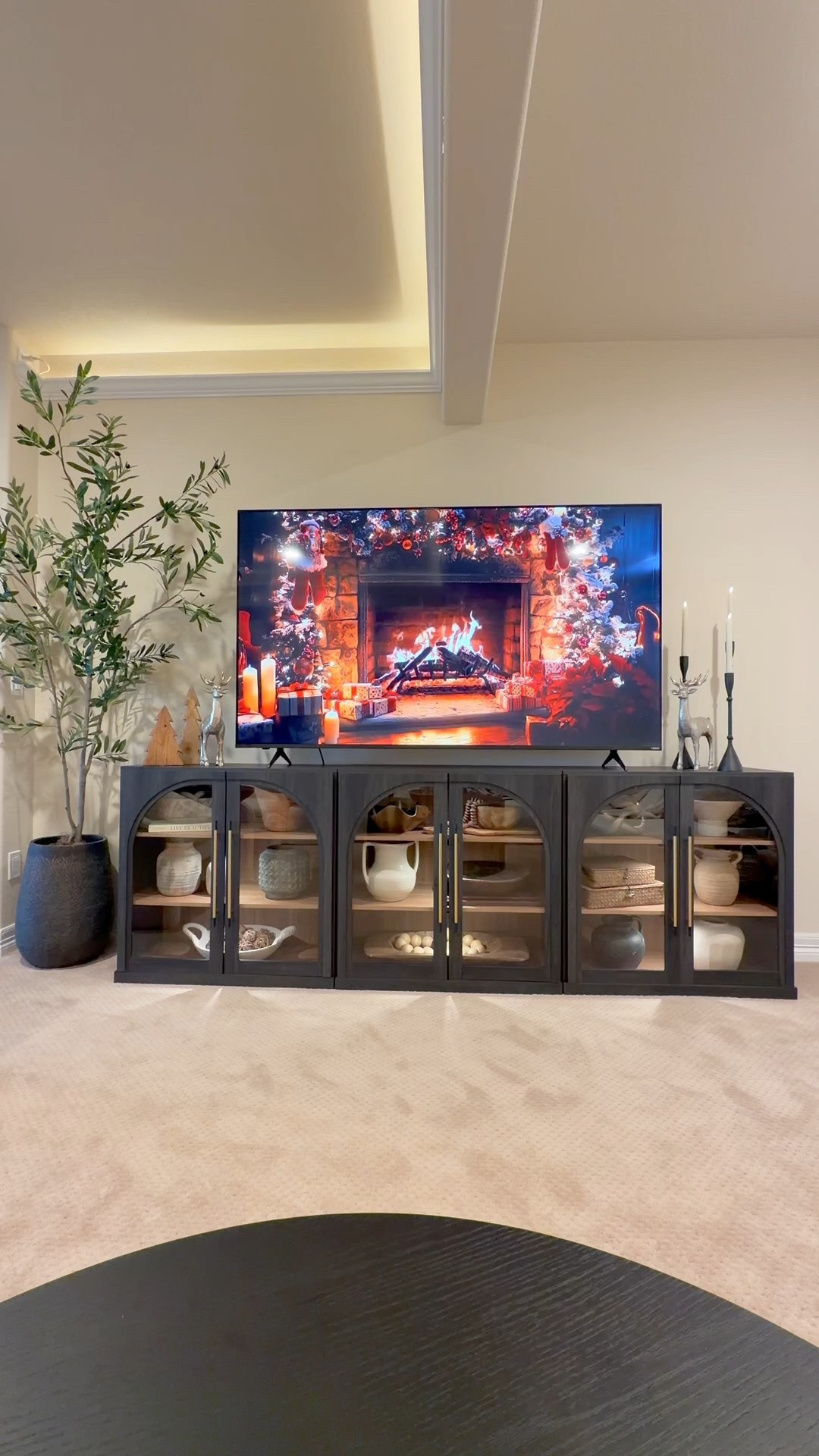 I brought the cabinets down to the basement for our TV and I’m obsessed with the new look!  😍

#LTKCyberWeek #LTKHome #LTKHoliday