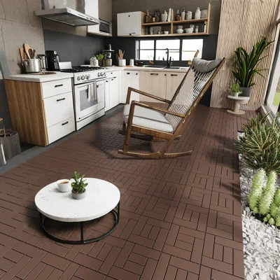 DIY Module Interlocking Decking Tiles Floor Tile | Wayfair North America