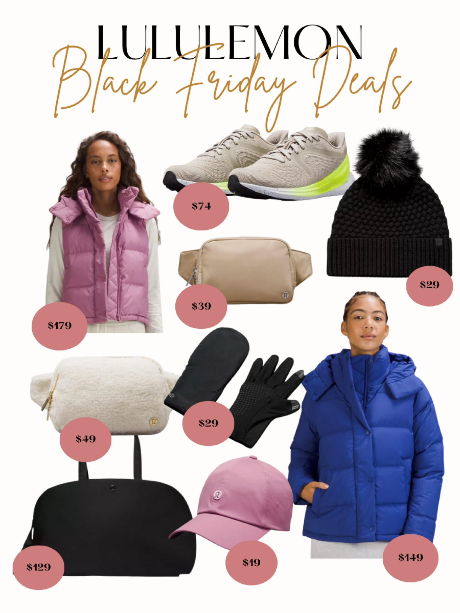 Lululemon Black Friday Deals🌟

Black Friday sales, Lululemon sale,
Gifts for her, gift guide for her, 

#LTKCyberWeek #LTKGiftGuide #LTKsalealert