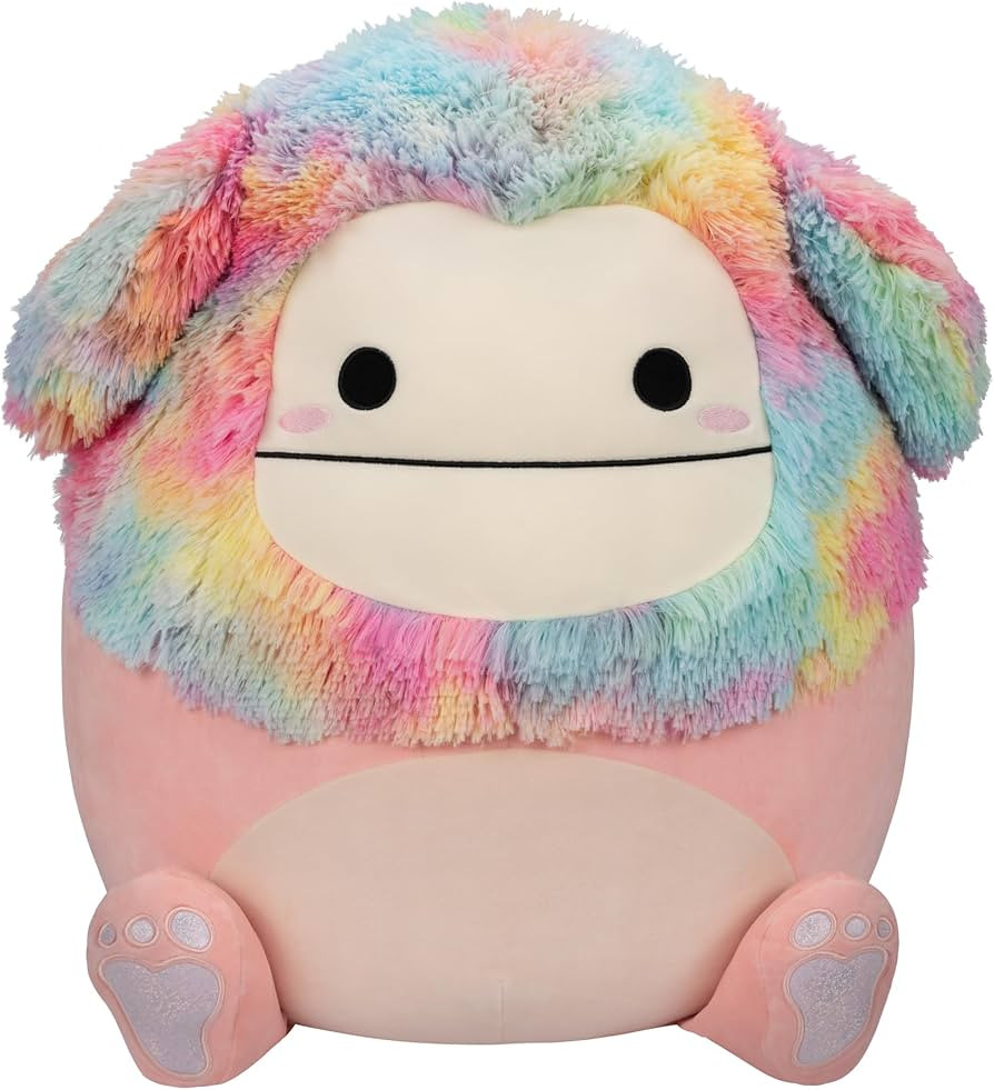 Squishmallows 20-Inch Diane Peach Bigfoot with Rainbow Hair - Jumbo Ultrasoft Official Kelly Toy ... | Amazon (US)