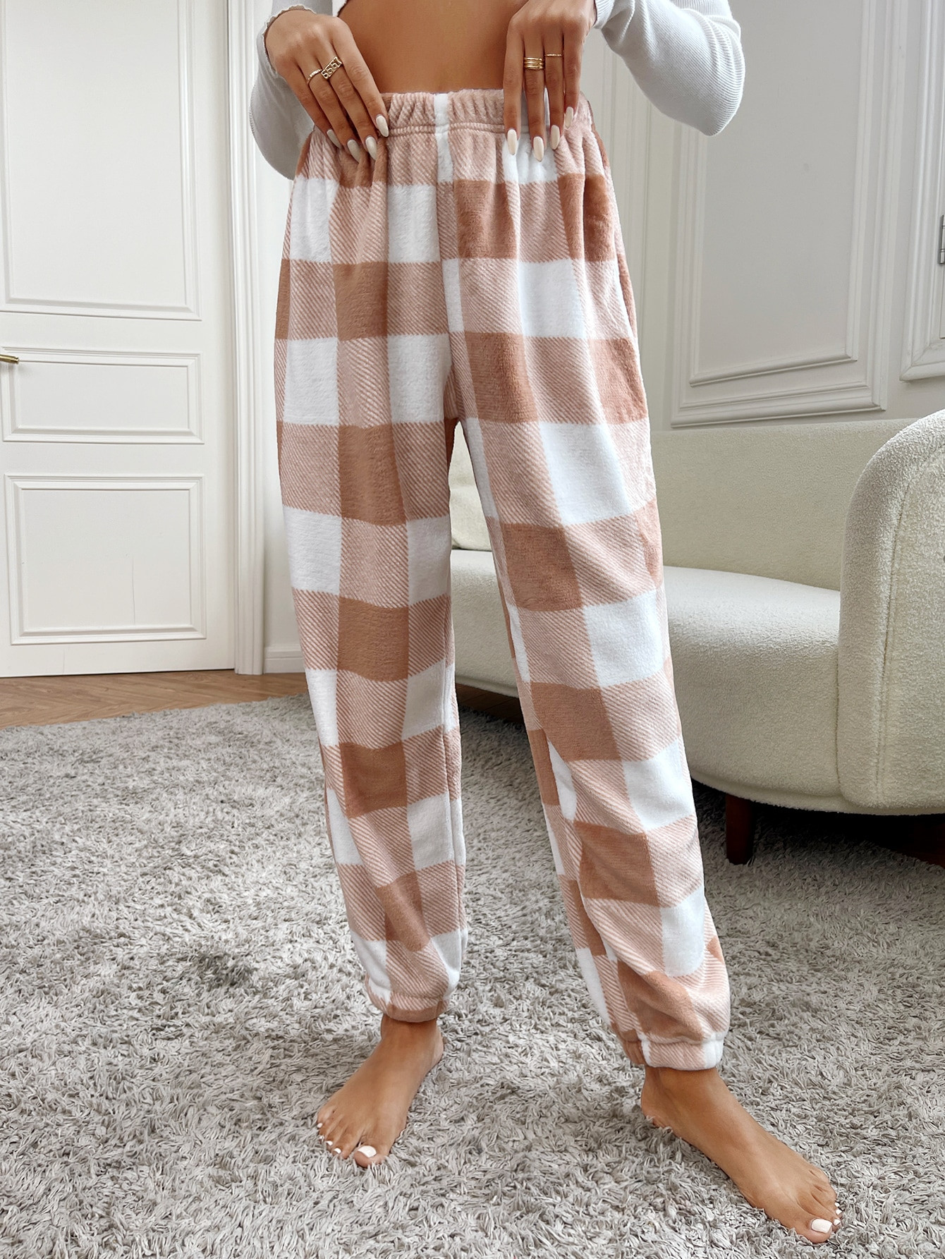 Buffalo Plaid Print Sleep Pants | SHEIN