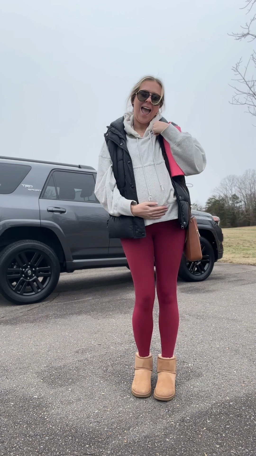 Third trimester ootd
Maternity leggings
Comfy mom outfit
Running errands outfit 

#LTKStyleTip #LTKBump #LTKFitness