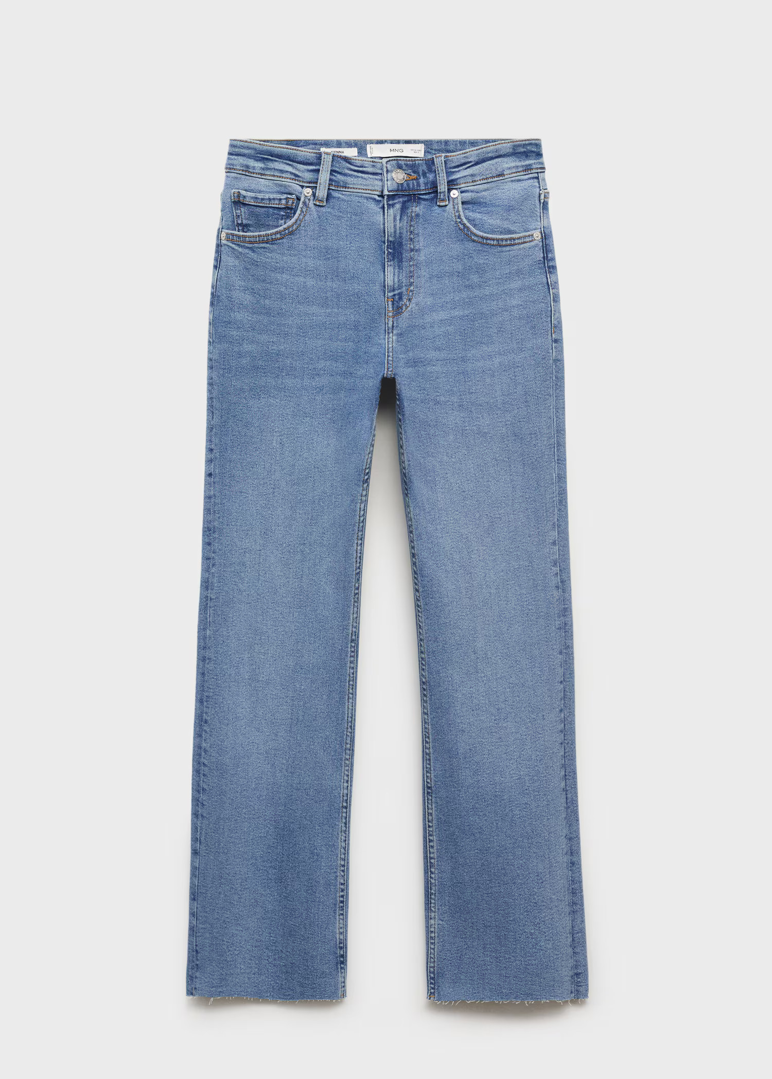Sienna flared cropped jeans - Women | MANGO United Kingdom | MANGO (UK)