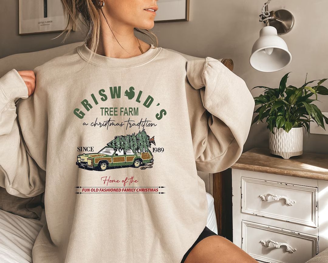 Griswold's Sweatshirt Griswold's Tree Farm Sweatshirt - Etsy | Etsy (US)