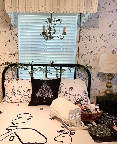 Create a cozy and festive guest room with @wayfair Christmas decor, Christmas bedding , Christmas accents, bedding, holiday decor #wayfair #wayfairfinds

#LTKhome #LTKSeasonal #LTKHoliday