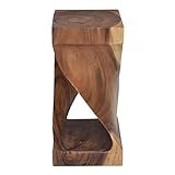 Amazon.com: Steve Silver Solana Natural Wood Glaze Accent Side Table, 12 x 12 x 25 : Home & Kitch... | Amazon (US)