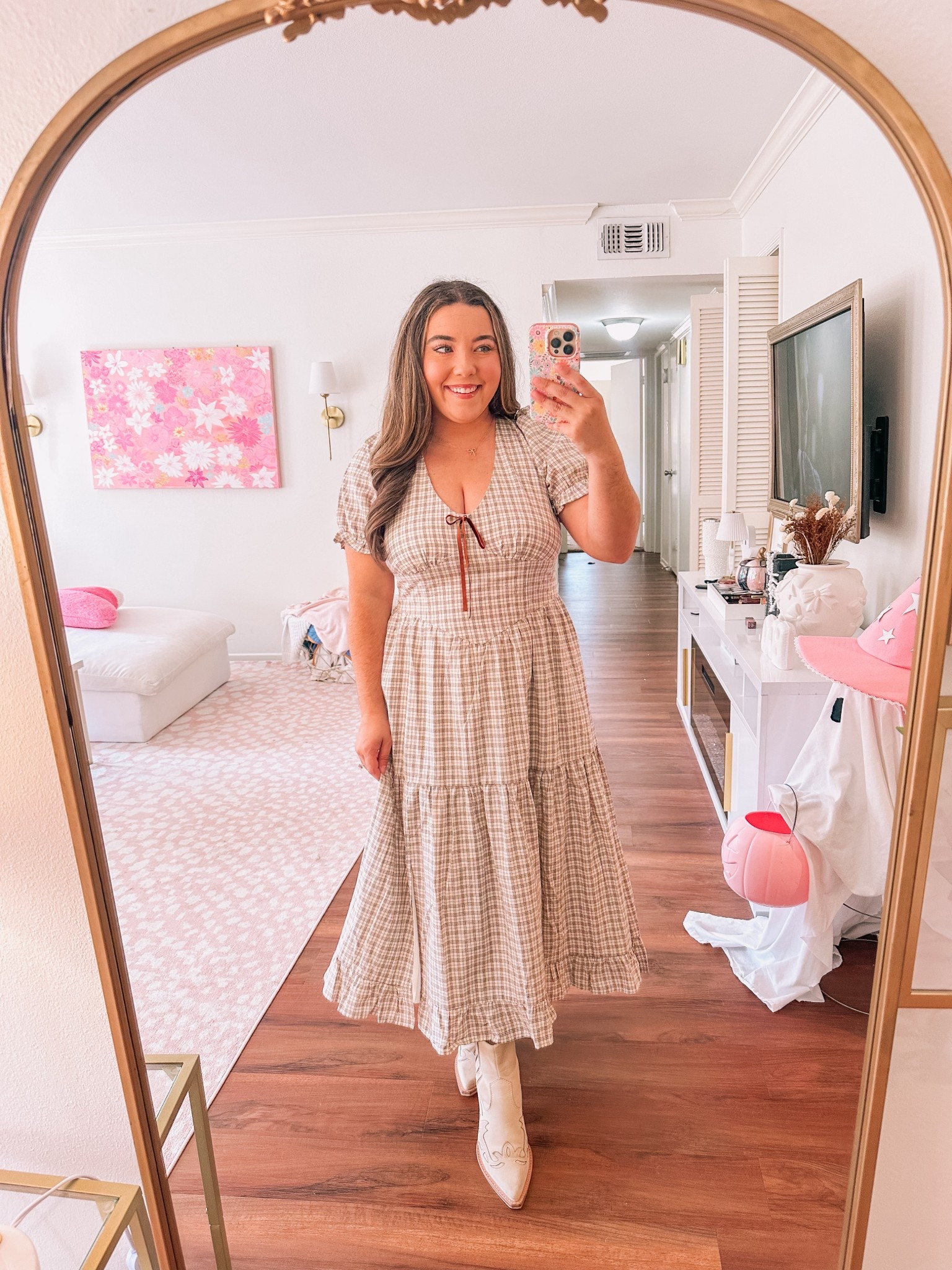 The cutest dress for fall family photos! Wearing a L! 

#LTKStyleTip #LTKSeasonal #LTKFindsUnder50