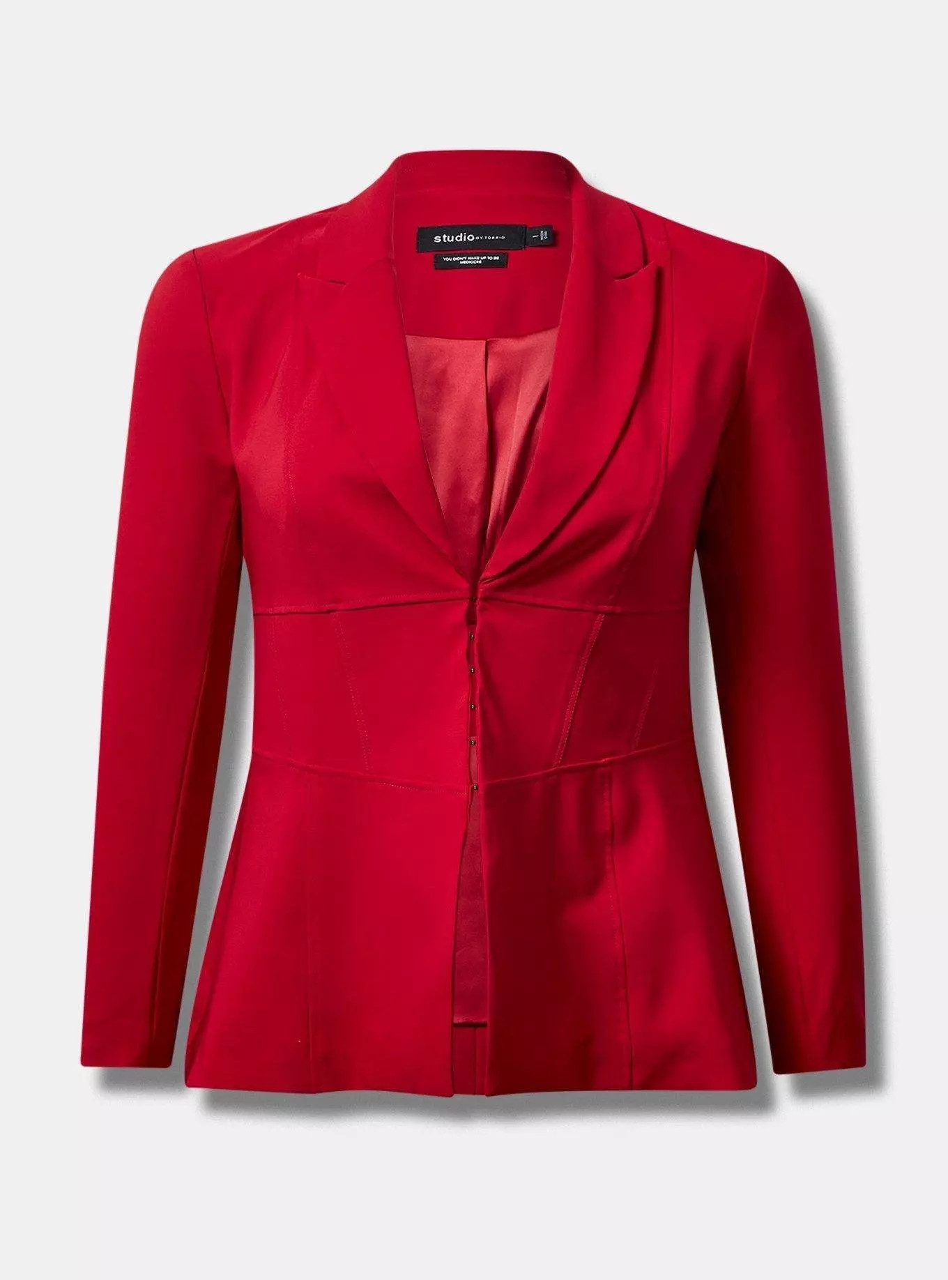 Studio Refined Crepe Corset Blazer | Torrid (US & Canada)