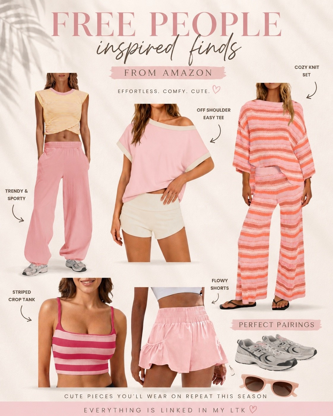 💗 If you love the Free People vibe but not the price tag, these Amazon finds are for you! From cozy knit sets to effortless lounge pieces and everyday basics, these look so much more expensive than they are. Perfect for late summer, travel days, coffee runs, or cozy fall mornings.

Everything is linked in my LTK—save this post for your next Amazon haul! ✨

#LTKStyle #LTKFinds #AmazonFashion #AmazonFinds #FreePeopleInspired #AmazonStyle #CasualChic #CozyStyle #FallFashion #NeutralStyle #AffordableFashion #Over40Style #EverydayOutfits #AmazonInfluencer #AlwaysBeStylin

#LTKSaleAlert #LTKSeasonal #LTKmomlife
