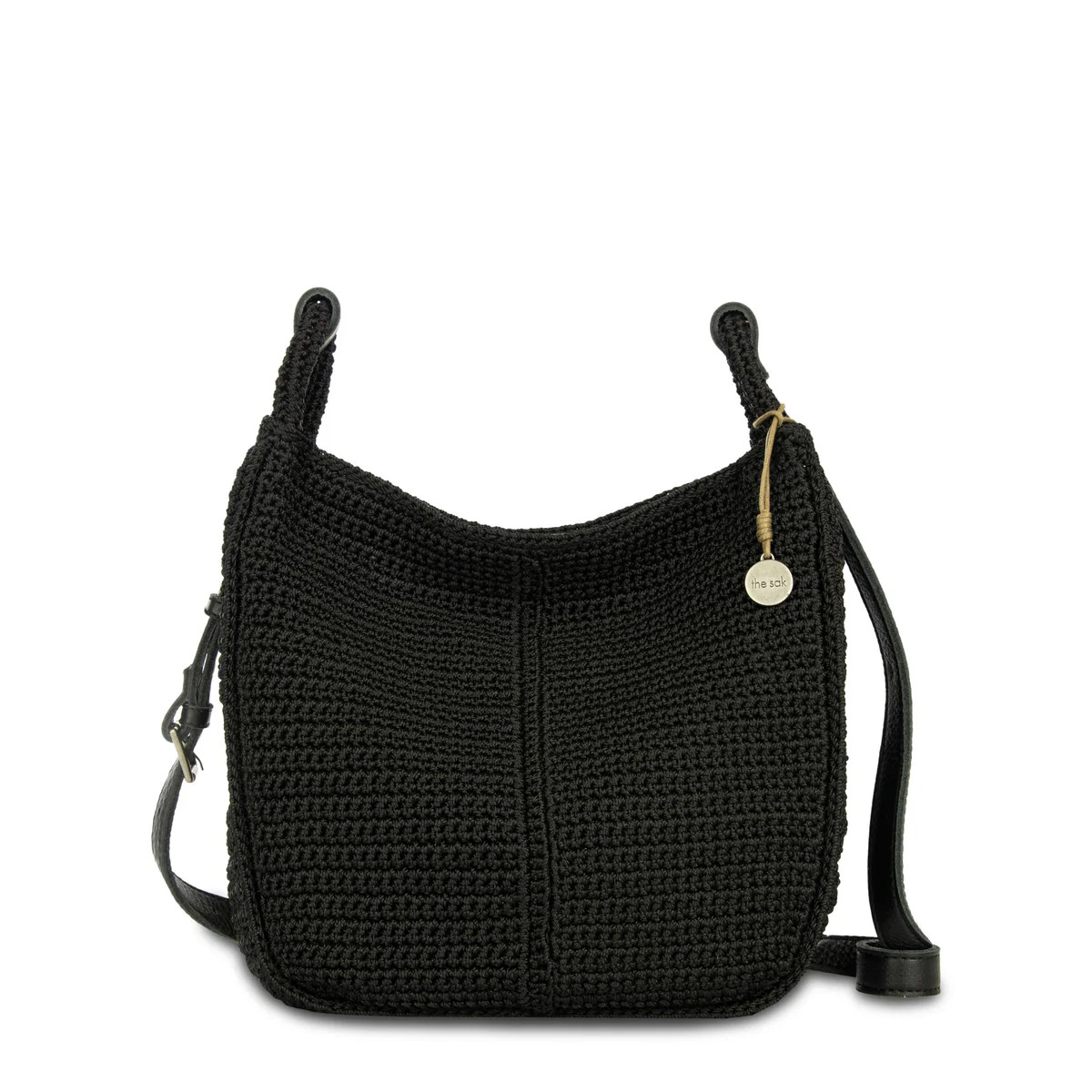 Los Feliz Crossbody - Hand Crochet - Black | The Sak