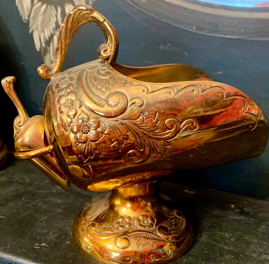 Vintage Victorian Style Sugar Scuttle Sugar Bowl W Tiny Scoop Apothecary Cabinet Spice Jar Brass ... | Etsy (CAD)