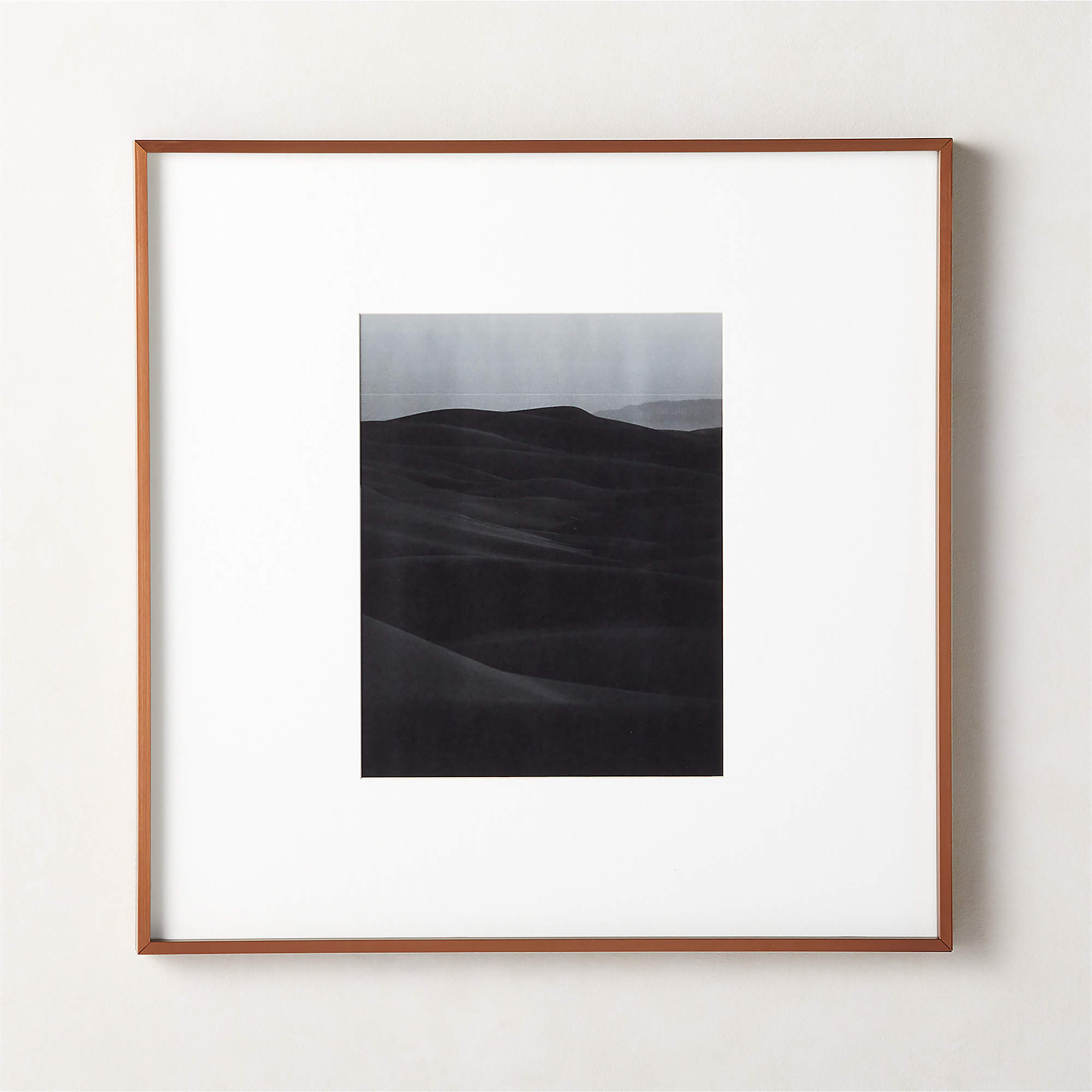 Gallery Brass Picture Frame with White Mat 11"x14" + Reviews | CB2 | CB2
