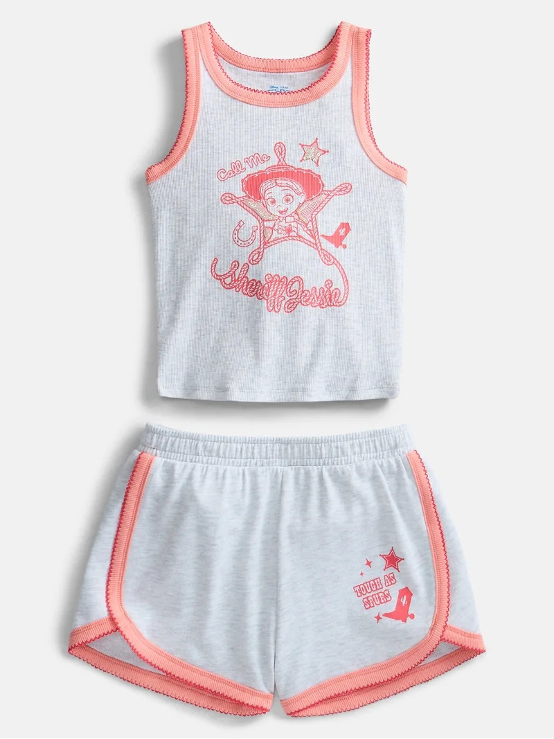Toy Story Girls Graphic Tank Top and Matching Shorts Set, 2-Piece, Sizes 4-16 | Walmart (US)