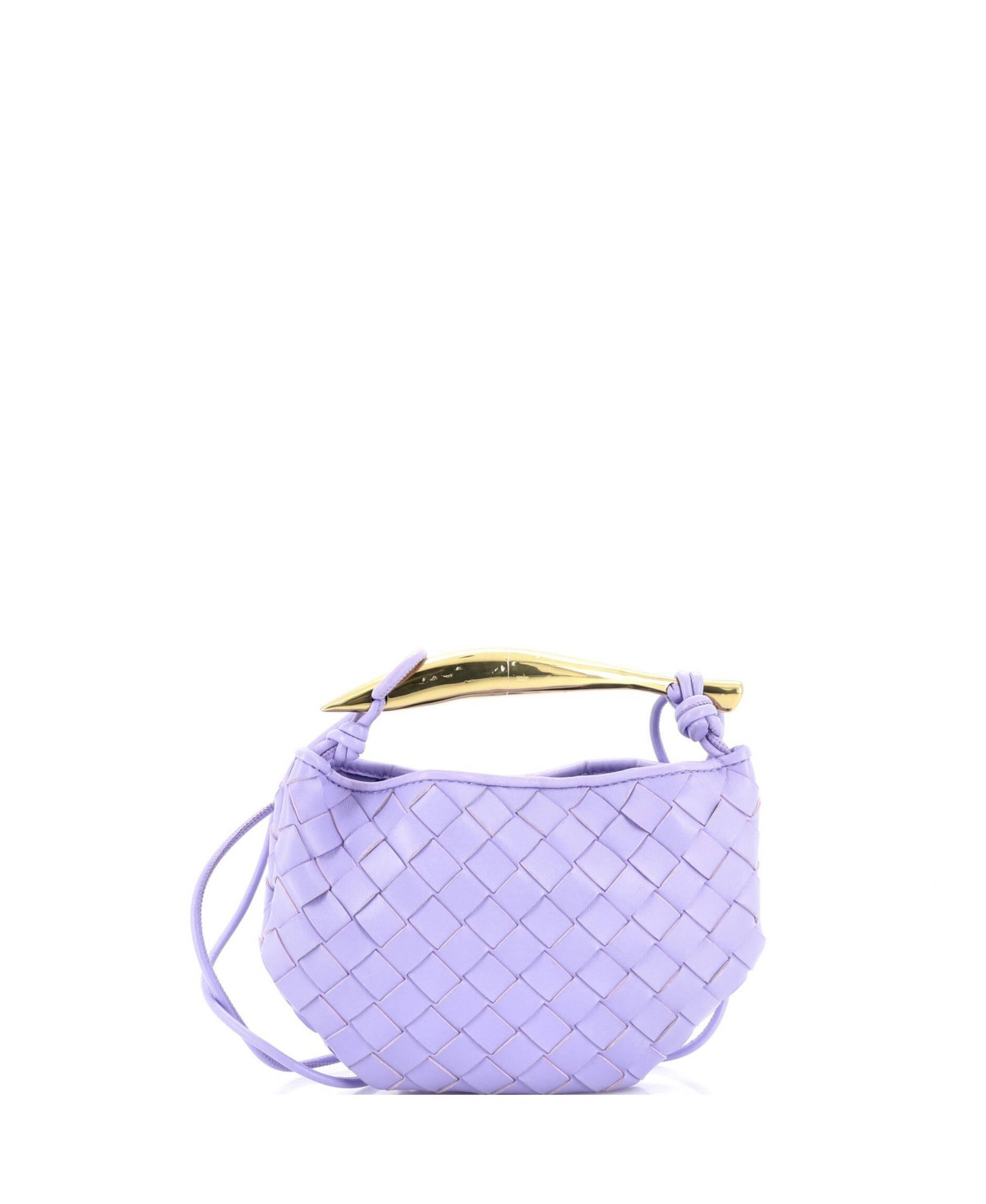 Pre-Owned Bottega Veneta Mini Sardine Top Handle Bag Intrecciato Nappa - Purple | Macy's