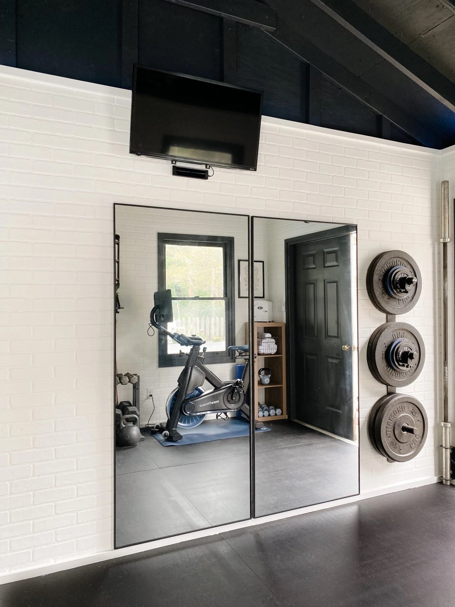 Affordable mirrors in our home gym 

#LTKActive