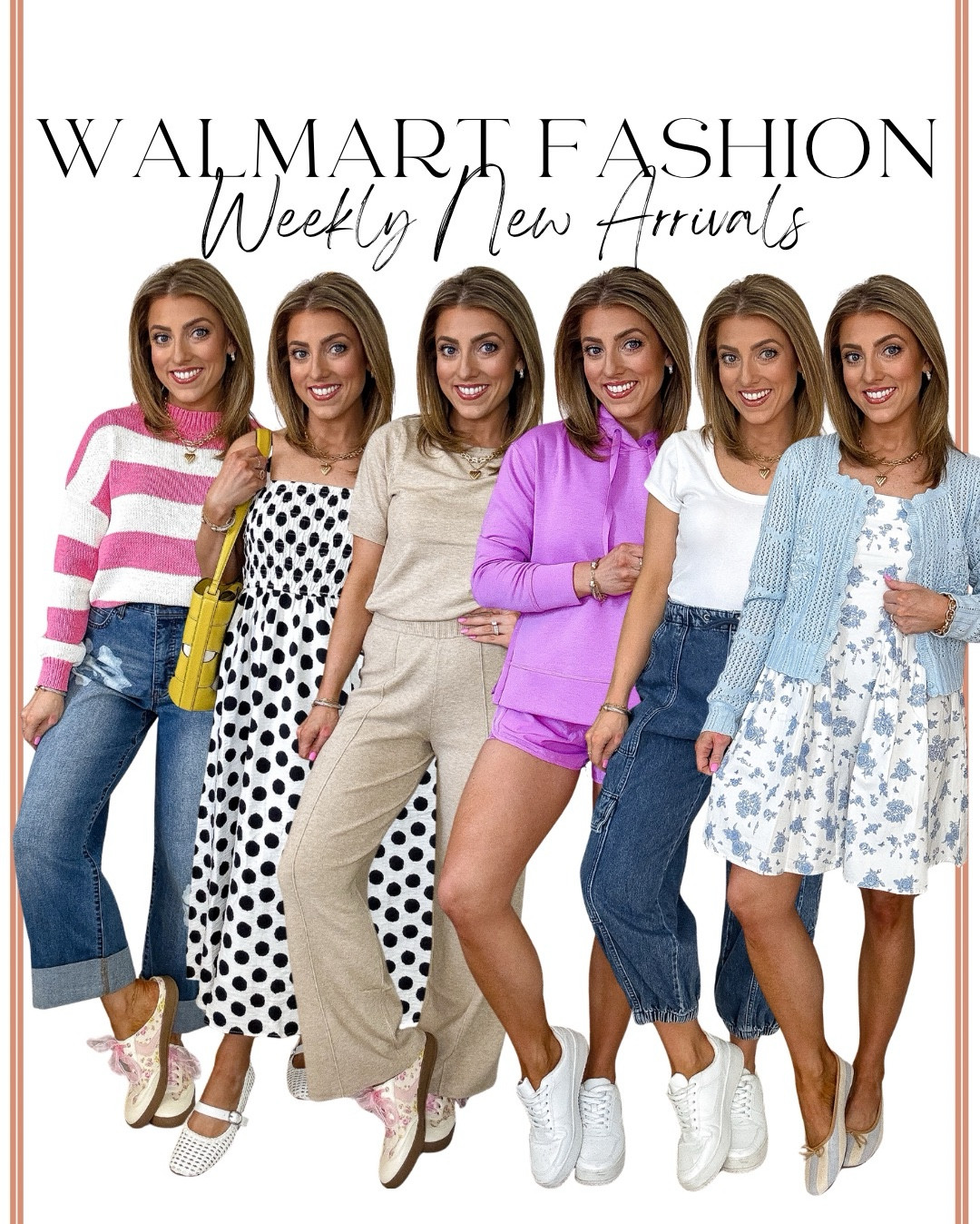 😍✨ Walmart fashion weekly new arrivals are SO good this week! ✨
Sharing my latest Walmart new arrivals haul and I’m honestly impressed by how cute, wearable, and affordable everything is. From easy everyday tops and comfy matching sets to flattering denim, casual dresses, and spring-ready layers — these are the kind of pieces you’ll reach for on repeat.

I love that Walmart fashion keeps delivering on style + comfort + price, with so many pieces that work for real life: school drop-off, errands, travel days, casual weekends, and everything in between. These new arrivals are perfect to wear now and transition right into spring.

All of these Walmart finds are budget-friendly, super versatile, and easy to mix and match for endless outfits. I’ve linked every look so you can shop them quickly and easily 🤍

🛍️ Tap to shop this week’s Walmart new arrivals!

#walmartfashion #walmartnewarrivals #walmarthaul #affordablefashion #budgetfriendlyfashion #springfashion #everydayoutfits #casualstyle #momstyle #walmartstyle #springoutfits #walmartfinds #fashionhaul #weeklyfinds #styleinspo