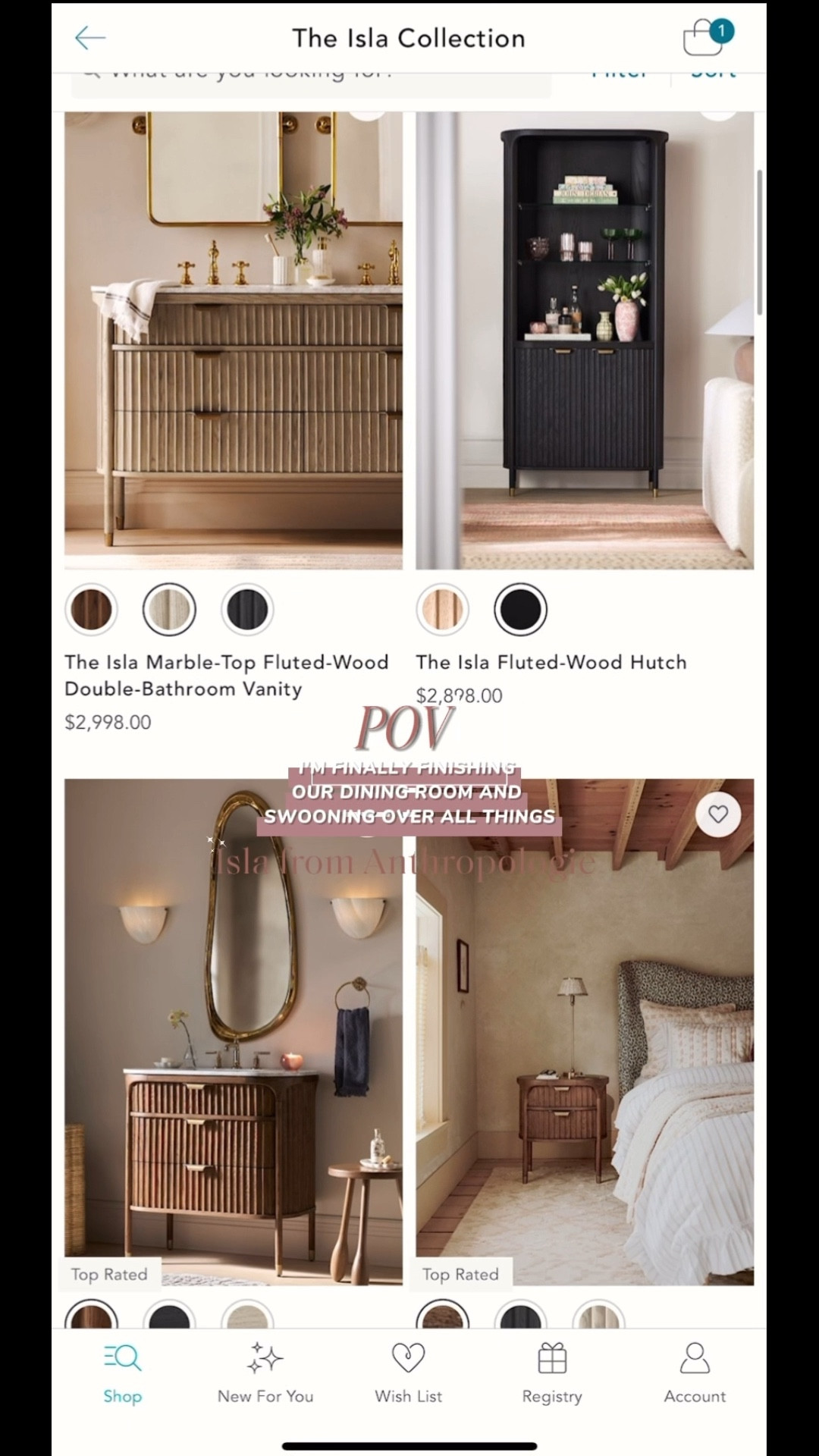 I'm finally finishing our dining room and swooning over Anthropologie’s Isla Collection! Watch to see what we choose! 

#LTKHome