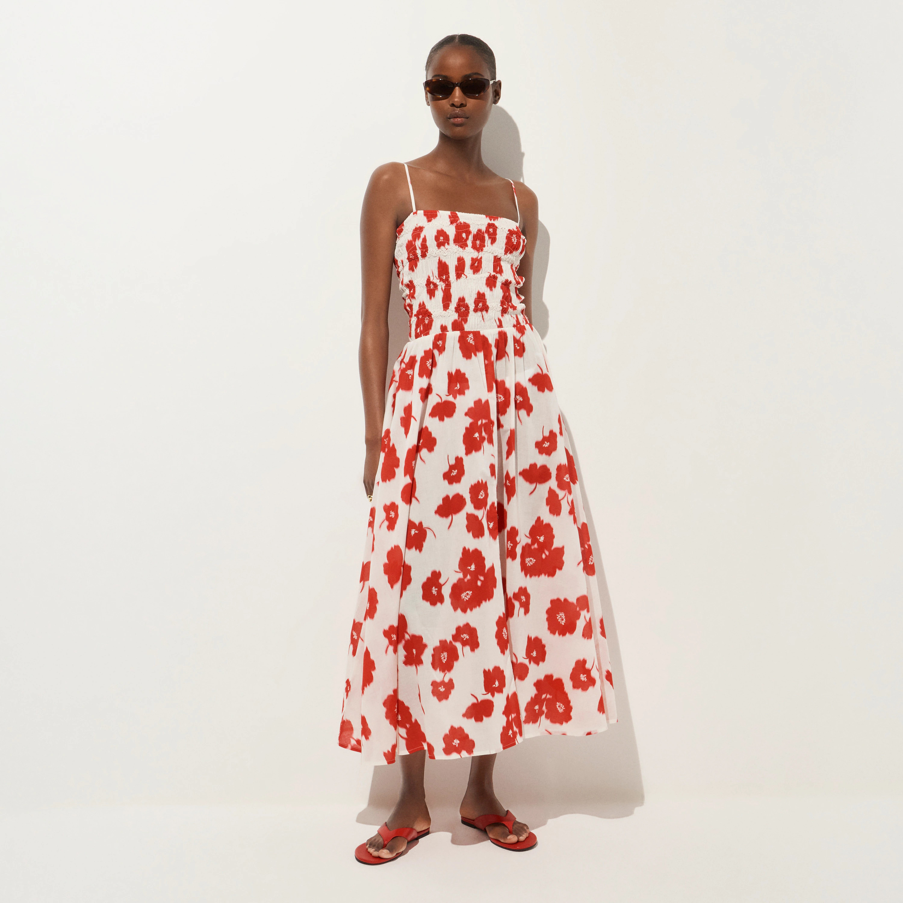 Wave maxi dress in blurred floral cotton voile | J. Crew US