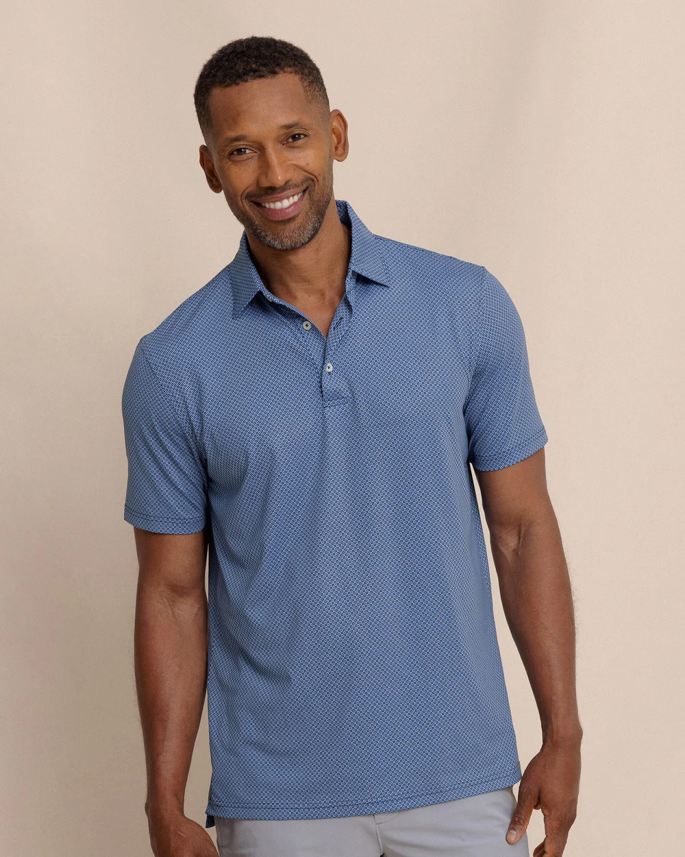 Driver Coastal Geo Printed Polo | Southern Tide