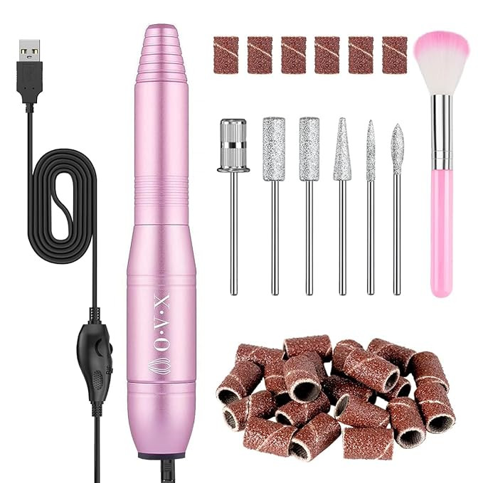 Portable Electric Nail Drill Machine, Professional 20000 RPM USB Manicure Pedicure Drills for Acr... | Amazon (US)