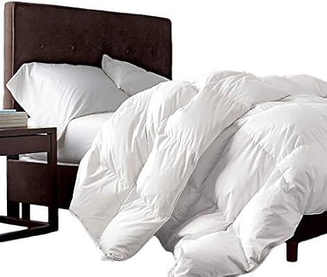 Luxurious Queen Size Siberian Goose Down Comforter 100% Egyptian Cotton 1200 Thread Count 1200TC ... | Amazon (US)