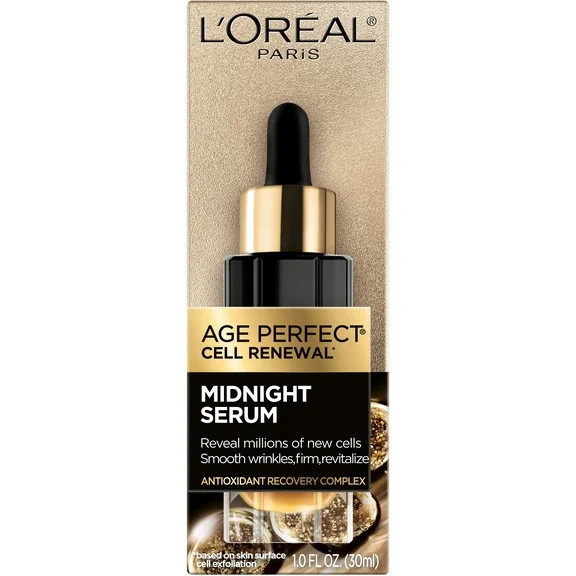 L'Oréal Paris Age Perfect Tamaño de Prueba de Suero Facial Duo de Medianoche, 1.7 oz | Walmart (US)