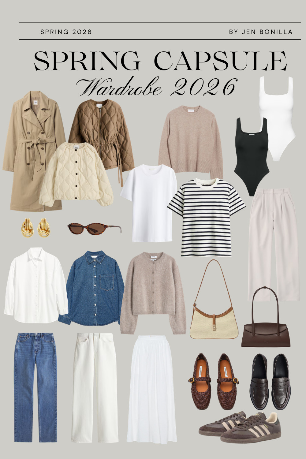 Spring Capsule Wardrobe for 2026 // Capsule wardrobe, spring outfits, spring outfit, spring staples, spring fashion, elevated spring outfit, casual spring outfit, simple spring outfit, neutral spring outfit, ballet flats #LTKFindsUnder100 #LTKStyleTip #LTKSpringFashion

 

#LTKSpringSale #LTKootd #LTKSeasonal